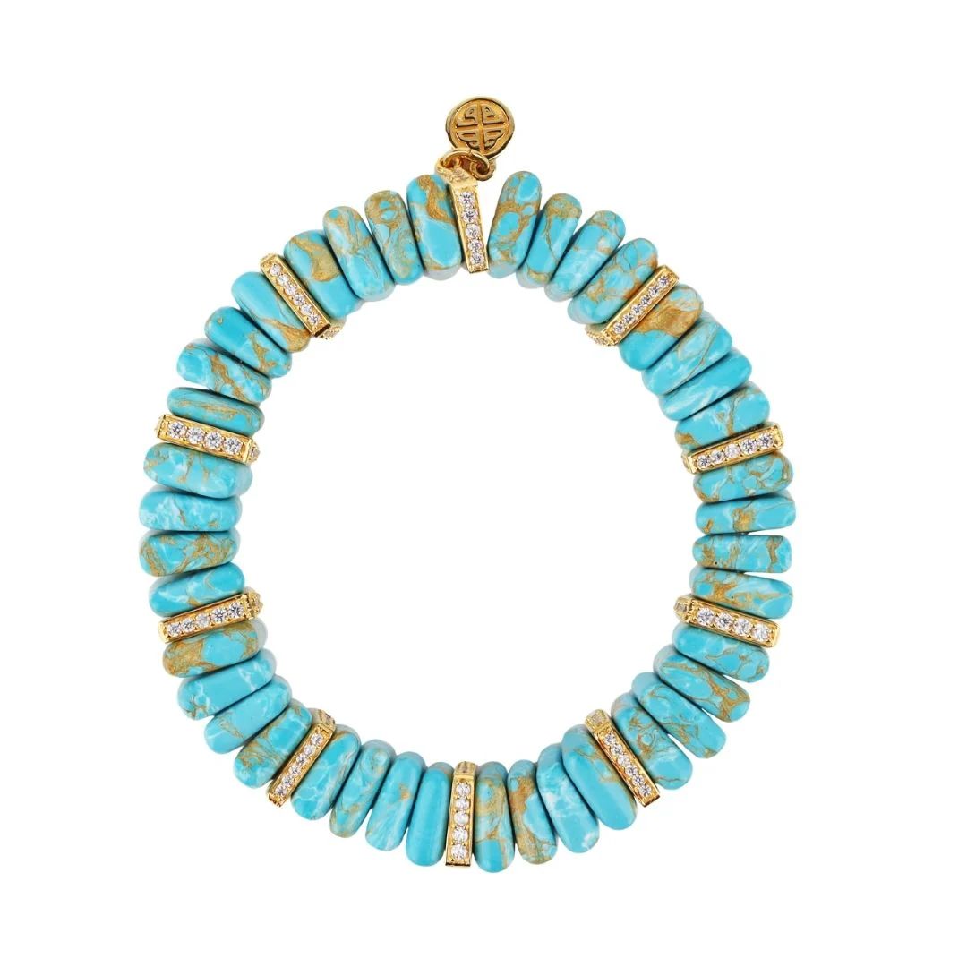 Tablet Bracelet - Sleeping Beauty Turquoise | BuDhaGirl