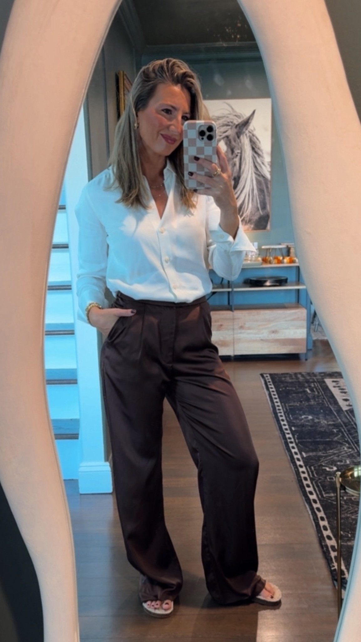 Thanksgiving outfit! Brown satin pants! 

#LTKHoliday #LTKSeasonal #LTKParties