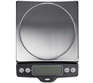 OXO Good Grips 11-lb Stainless Steel Pull-Out D isplay Scale | QVC
