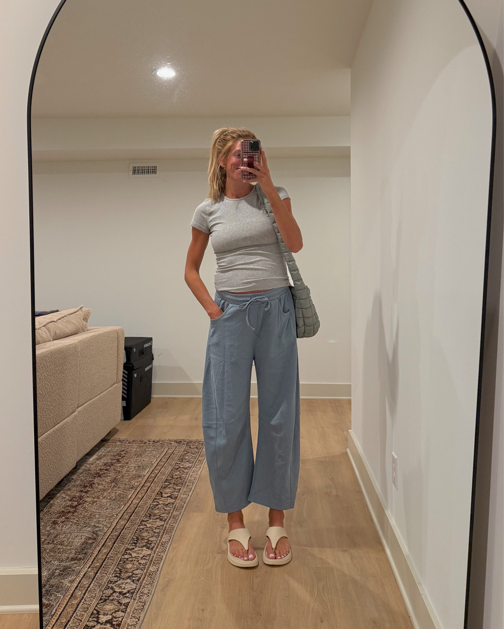 What I wore today as a mom who is pregnant.
Medium tall in tee for bump (usually a small tall)

Sized up to large in pants for bump (usually a medium for height. They run oversized)

#LTKBump #LTKootd #LTKmomlife