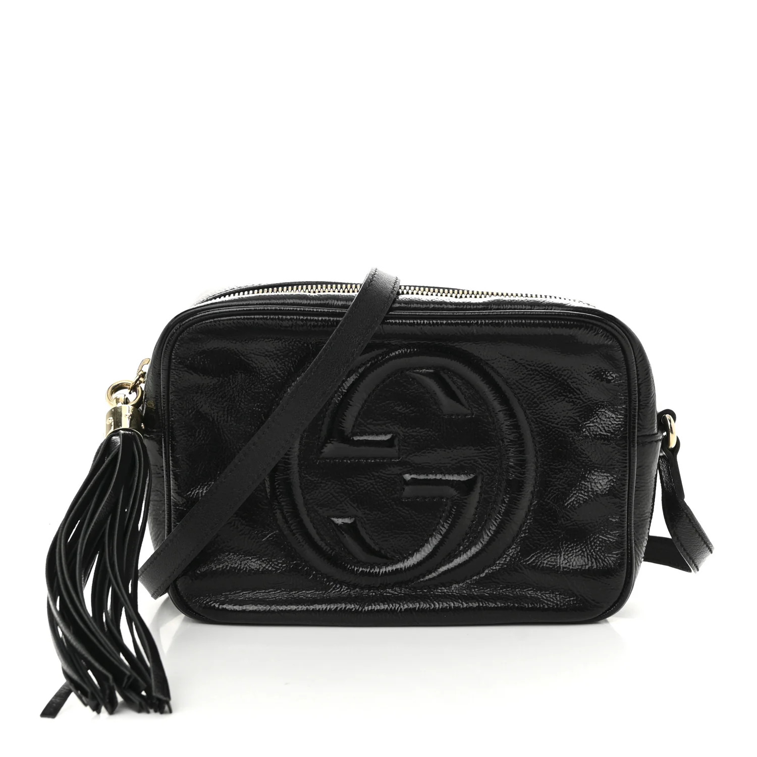 Soft Patent Small Soho Disco Bag Black | FASHIONPHILE (US)