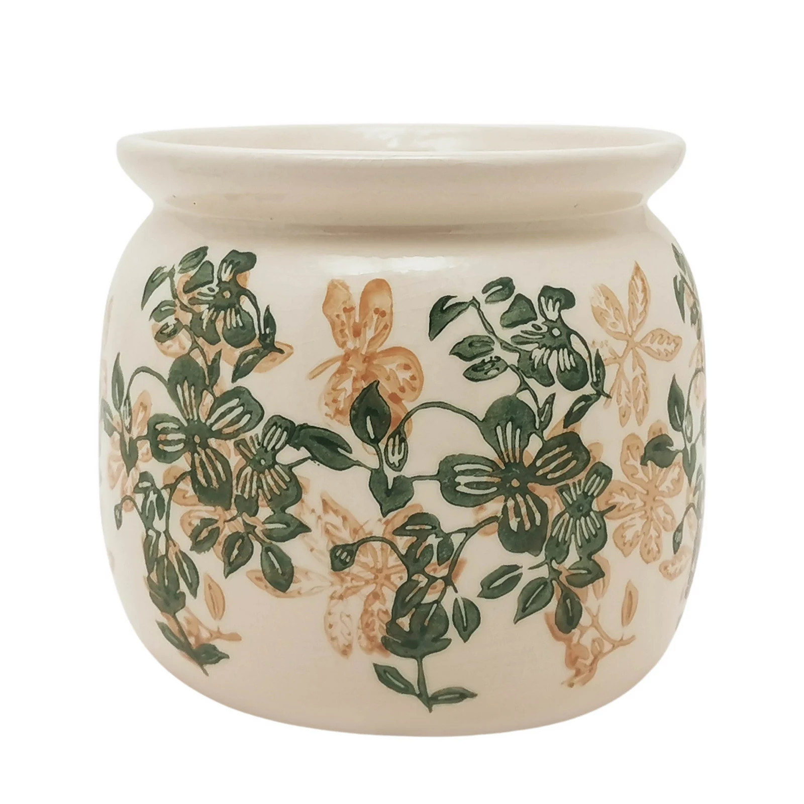 Everyday Decor Large Ceramic Floral Planter, Multi | Kohl's