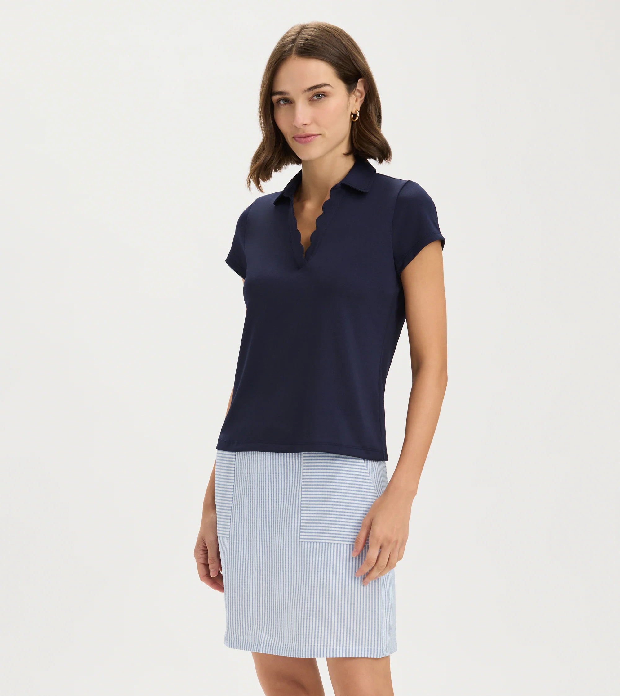 Renwick Scallop Performance Polo | Renwick Golf