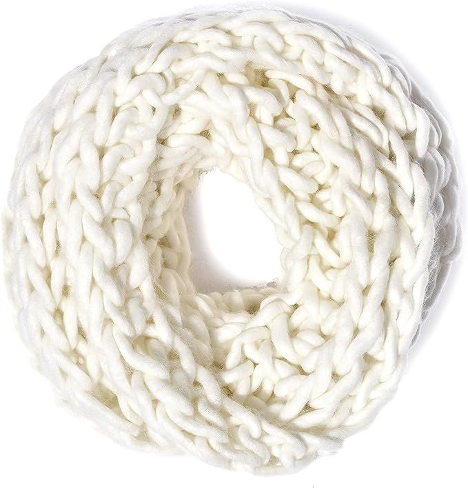Leto Collection Soft Woven Stylish Cold Weather Warm Chunky Thick Knit Infinity Loop Scarf | Amazon (US)
