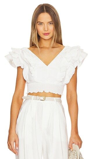 Hailey Top in White | Revolve Clothing (Global)