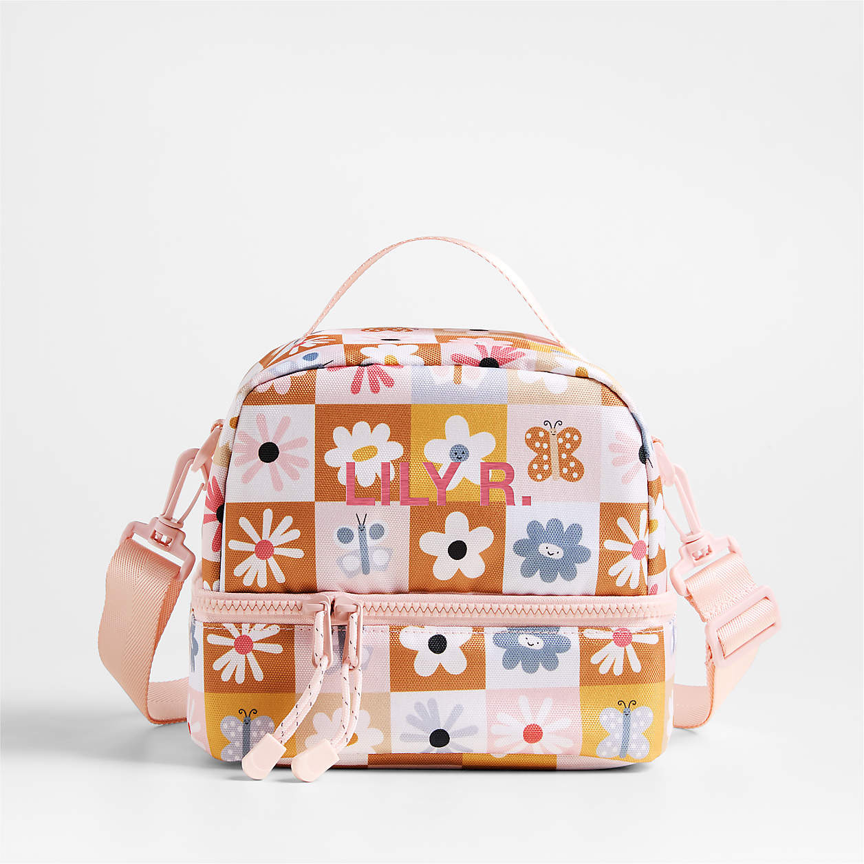 Cotton Candy Hopscotch Dual Compartment Soft Insulated Kids Lunch Box + Reviews | Crate & Kids | Crate & Barrel