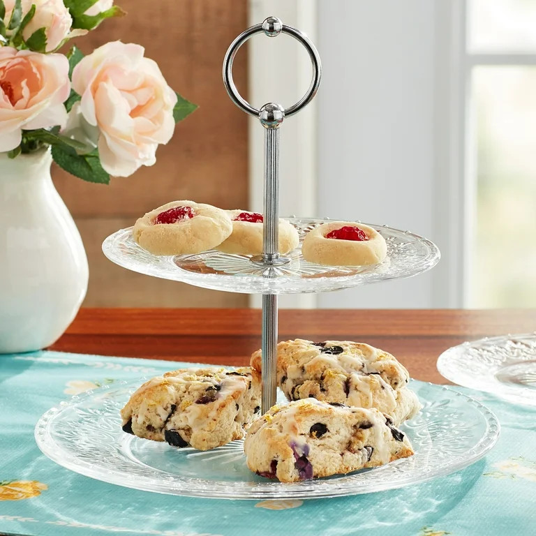 The Pioneer Woman Two-Tiered Glass Server, Clear | Walmart (US)