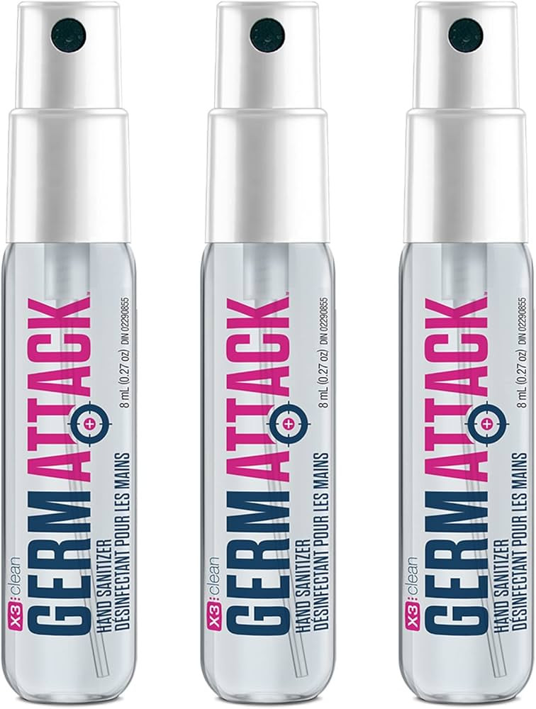 X3 Germ Attack Hand Sanitizer 3 x 8ml Pack | Amazon (CA)