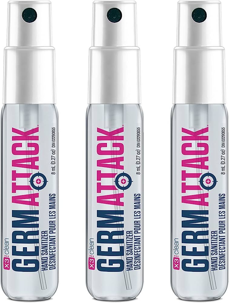 X3 Germ Attack Hand Sanitizer 3 x 8ml Pack | Amazon (CA)