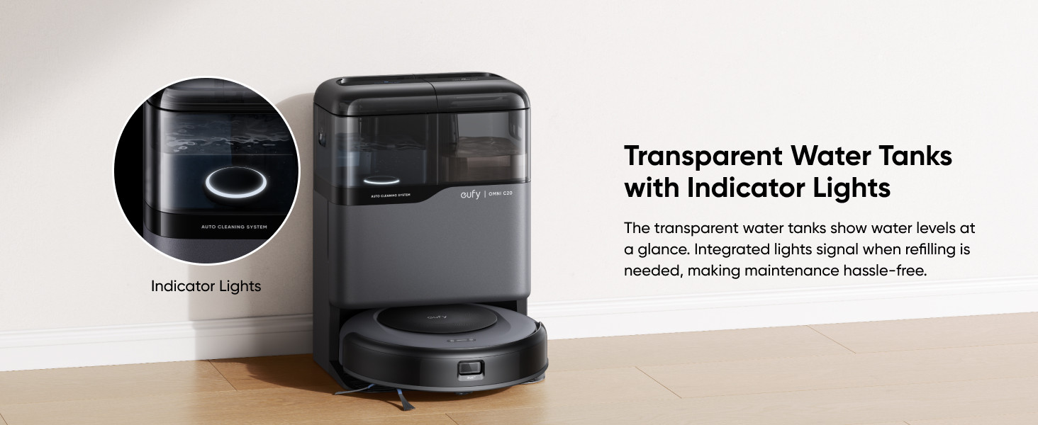 eufy Robot Vacuum Omni C20, Robot Vacuum and Mop Combo, Self Emptying, Auto Mop Washing and Auto ... | Amazon (US)