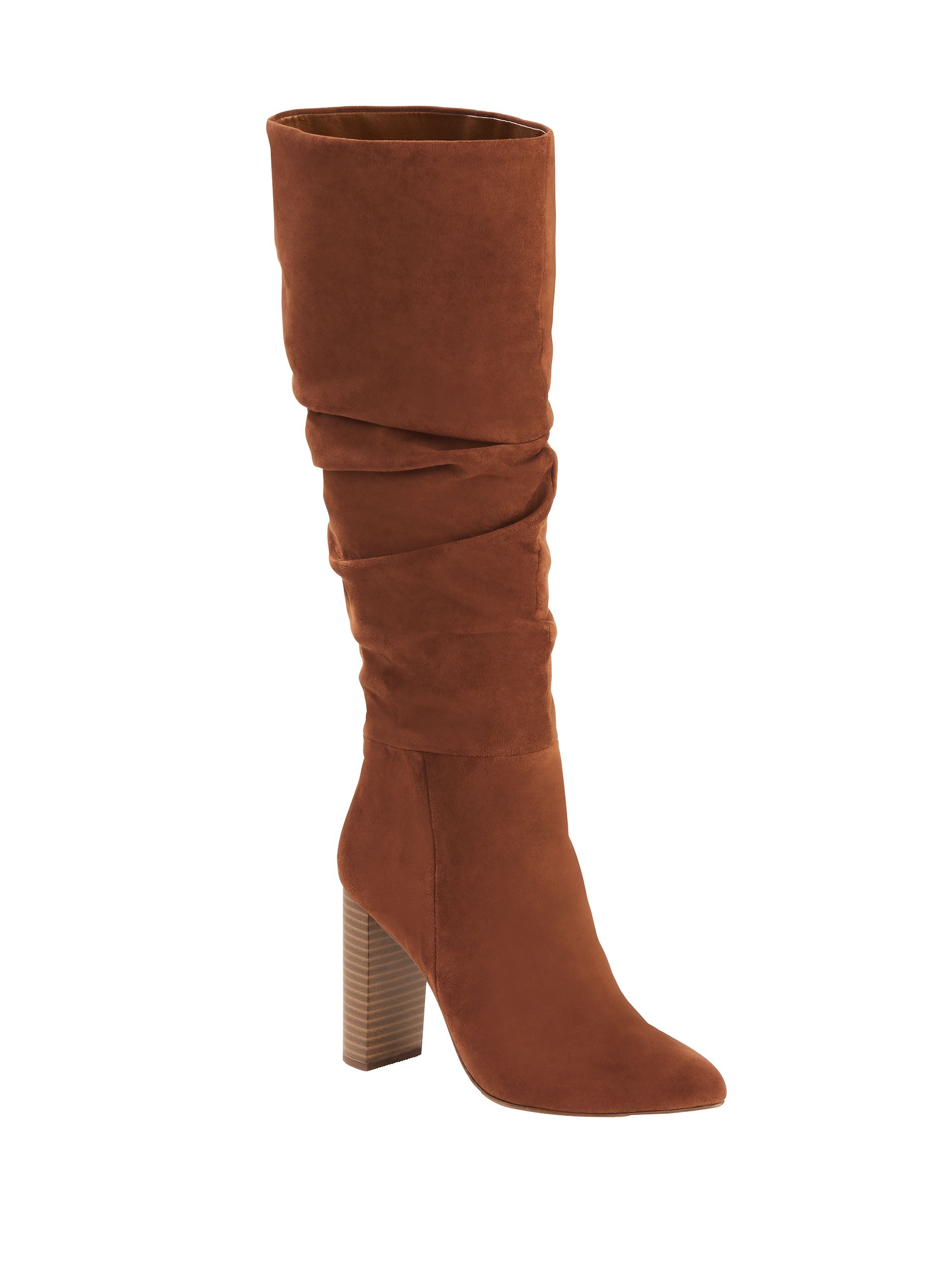 Scoop Penny Microsuede High Heel Slouch Boot Women's | Walmart (US)