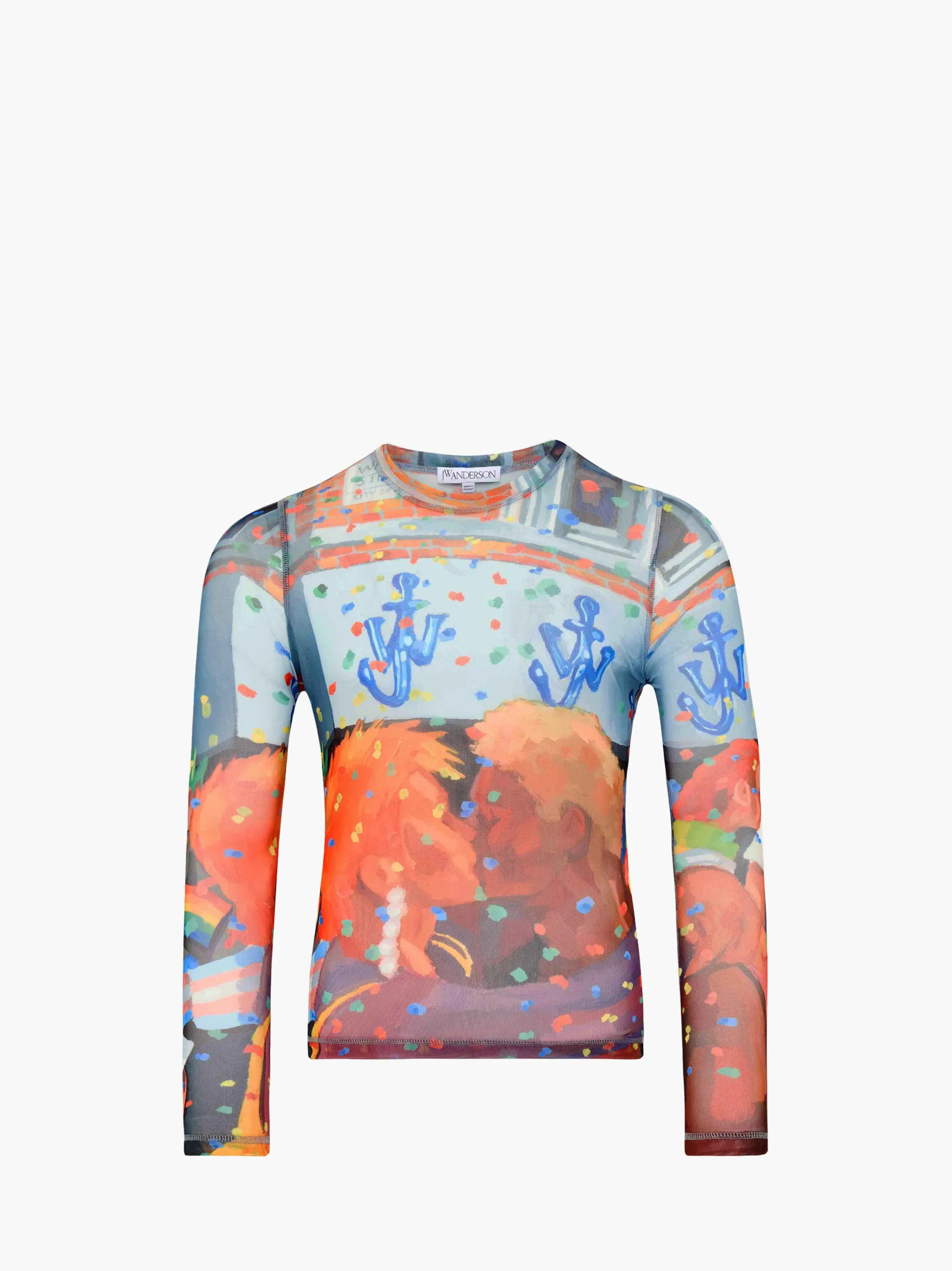 SHEER LONG SLEEVE TOP - PRIDE CAPSULE | JW Anderson