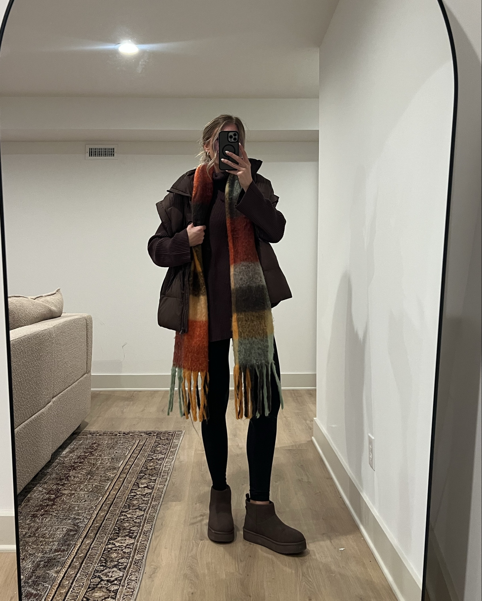 Ways to wear an oversized turtleneck sweater.  
Sizing: 
Turtleneck sweater run OVERSIZED. Very tall girl friendly but if you are petite size down 1-2 sizes. I am wearing a small

Skinny jeans: stretchy, true to size 4 extra long
skirt: small.  Can be worn as a strapless dress too 
Satin pants: ***the pair im wearing is from aritzia in the regular length but I inked a pair from Abercrombie that is identical that comes in longs!!!! I have the burgundy in the Abercrombie pair and they fit perfectly. 
skort: is sold out from Abercrombie but linked a few similar under the “similar section”  of the LTK post
Puffer vest: size medium for length (im tall), but runs oversized
leggings: they are roomier and my favorite pair ever,  im usually a small tall but got a medium tall to grow with my bump




Amazon finds, chunk sweater, chocolate brown, thanksgiving outfit, holiday outfit, bump friendly, tall girl friendly, tall sizes


#LTKTall #LTKSeasonal #LTKHoliday