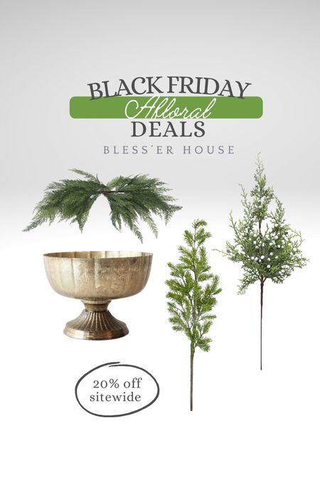 Afloral Black Friday sale! 
20% off purchase! 
#pine #stem #swag #vase #afloral

#LTKCyberweek #LTKHoliday #LTKsalealert