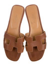 Click for more info about Hermès Oran Slide Sandals - Shoes -
          HER209645 | The RealReal