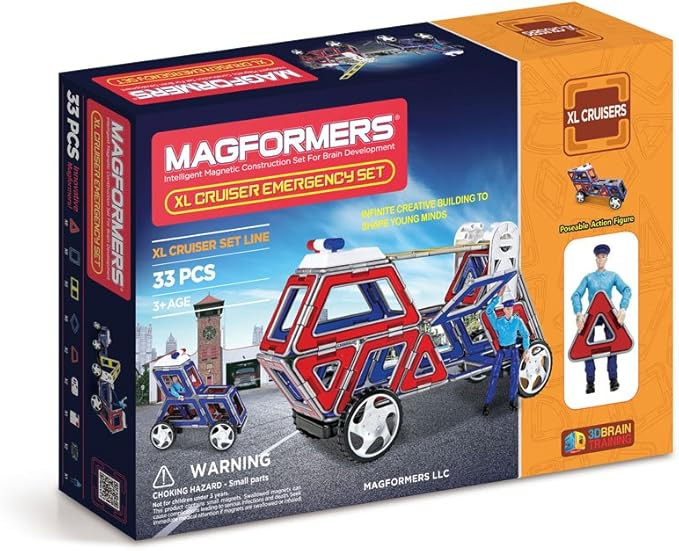 Magformers XL Cruisers Emergency Set (33-pieces) | Amazon (US)