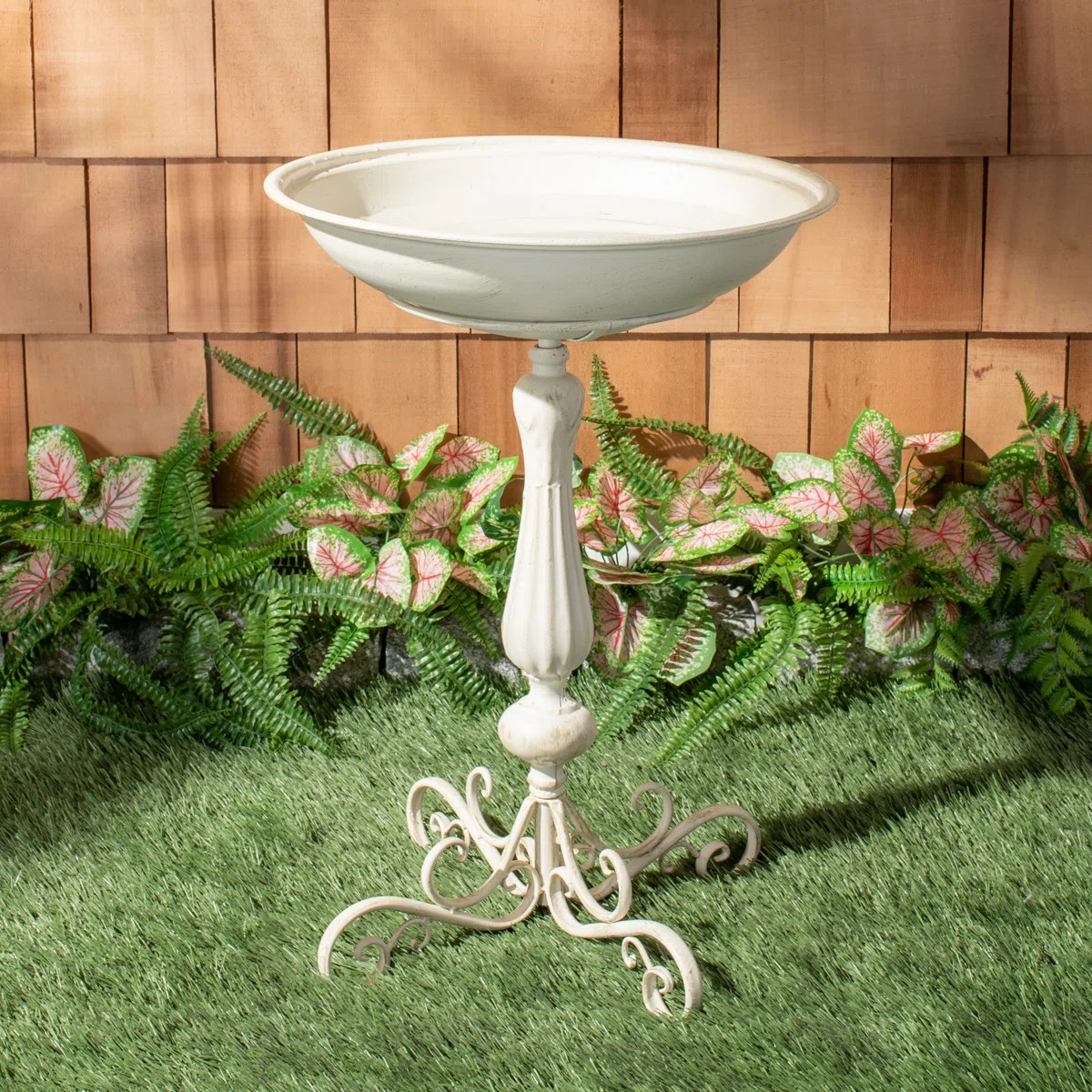 Accringt Metal Single Tier Birdbath | Wayfair North America