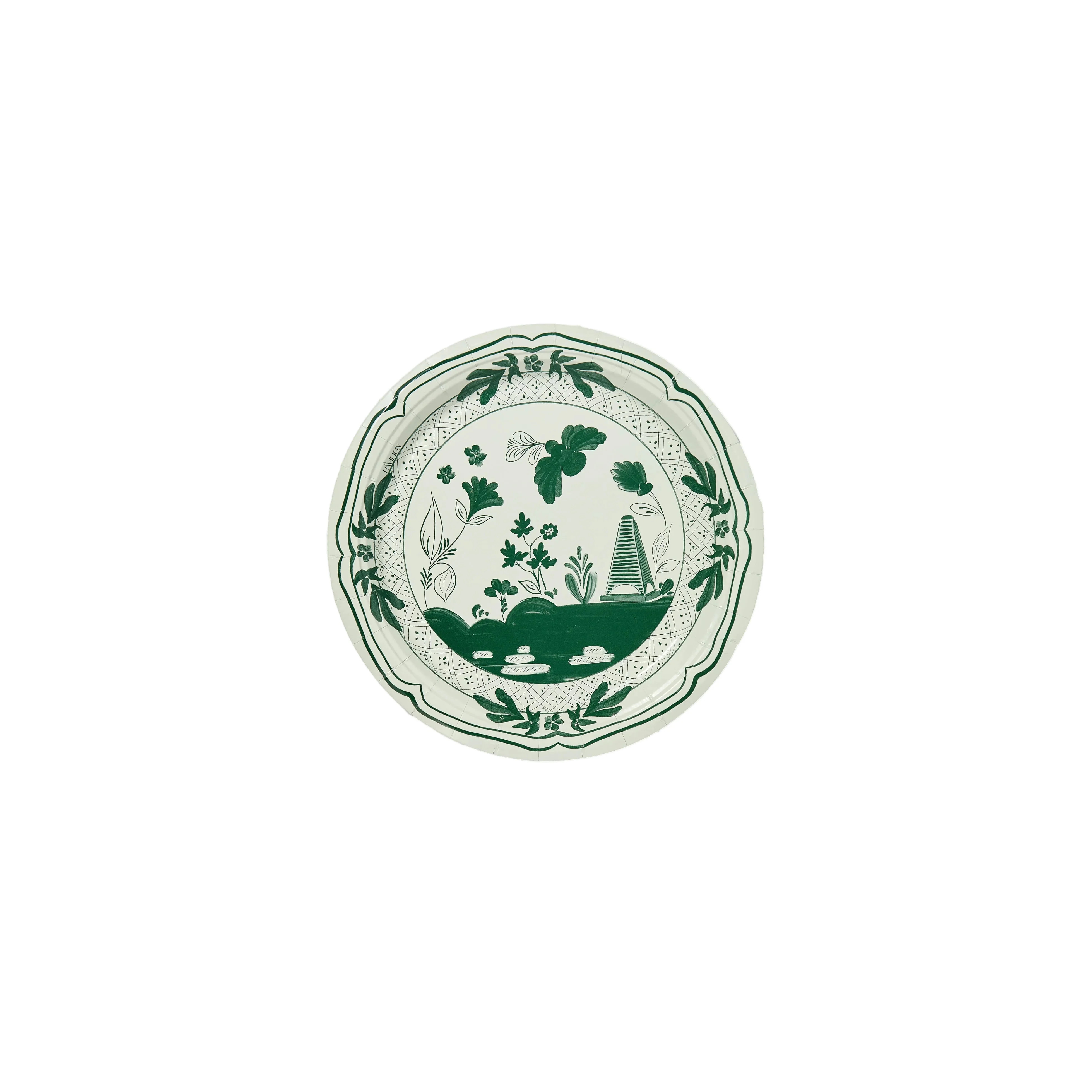 Sage & Forest Mini Beachside Paper Plates - 8 pack | Pavilion Paper