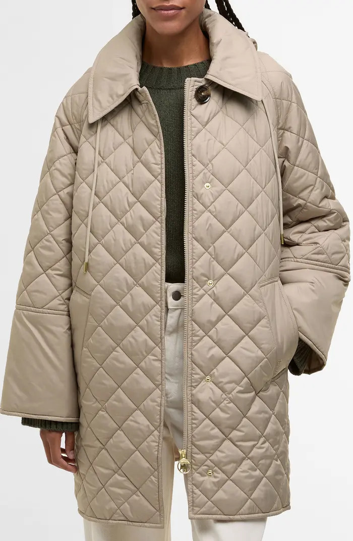 Barbour Cara Diamond Quilted Parka | Nordstrom | Nordstrom