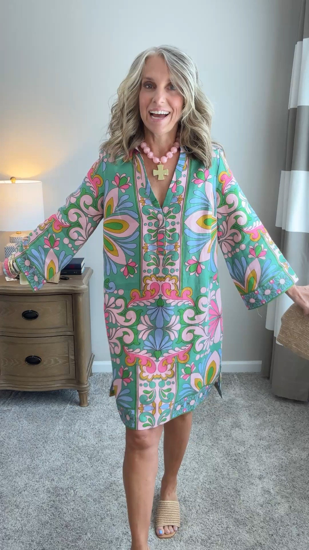 Wearing size 2. This is one of the most beautiful prints I’ve vet seen!! Perfect for summer showers, church, baby showers or work

#LTKgrwm #LTKOver40 #LTKootd