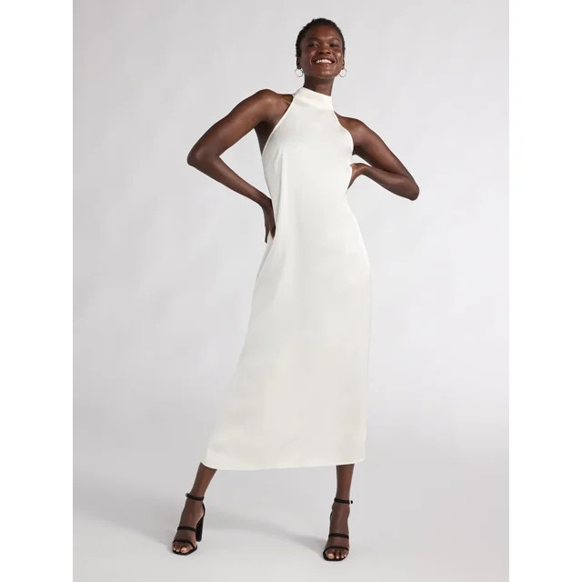 Scoop Women’s Sleeveless Midi Dress, Sizes XS-XXL | Walmart (US)