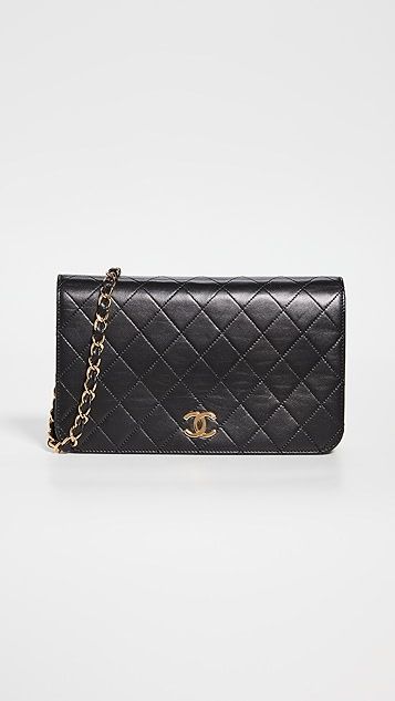 Chanel Black Snap Full Flap Bag | Shopbop