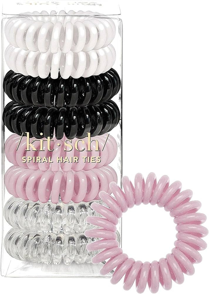 Kitsch Spiral Hair Ties for Women - Creaseless and Dent-free Coil Hair Ties | No Damage, Phone Co... | Amazon (US)