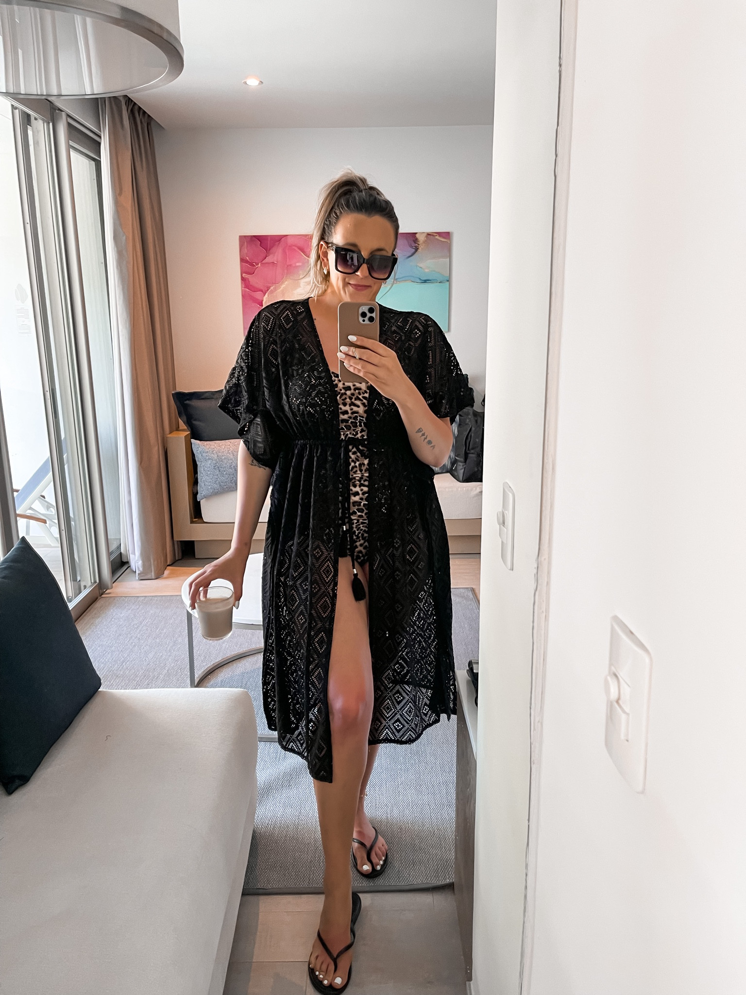 Wearing Xl in both the swimsuit and coverup! Crochet swimsuit cover up, affordable beach looks.

#LTKunder50 #LTKcurves #LTKU