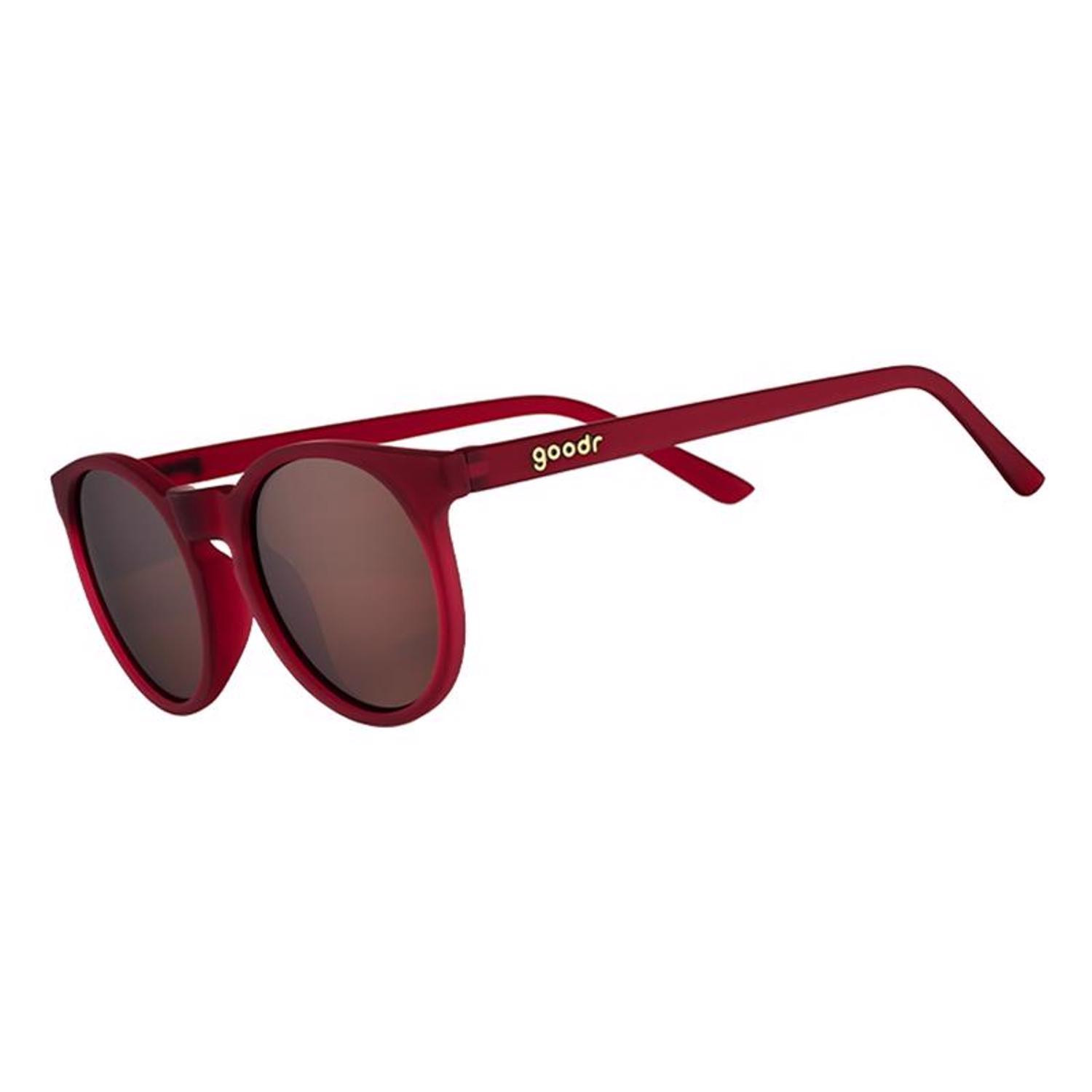 goodr Circle G - I'm Wearing Burgundy? Sunglasses Unisex Red Frame Brown Lens Polarized | Ace Hardware