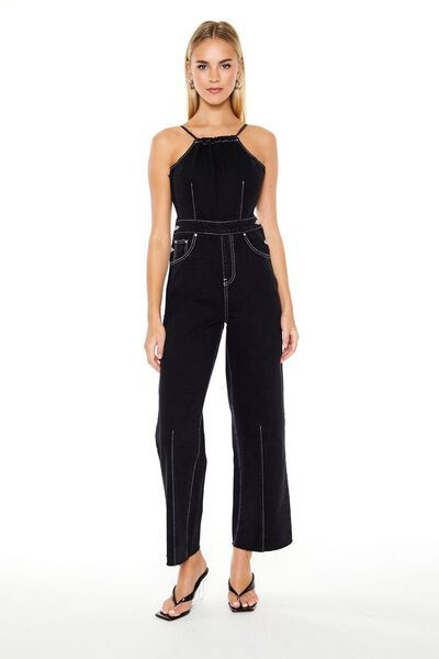 Denim Open-Back Cami Jumpsuit | Forever 21