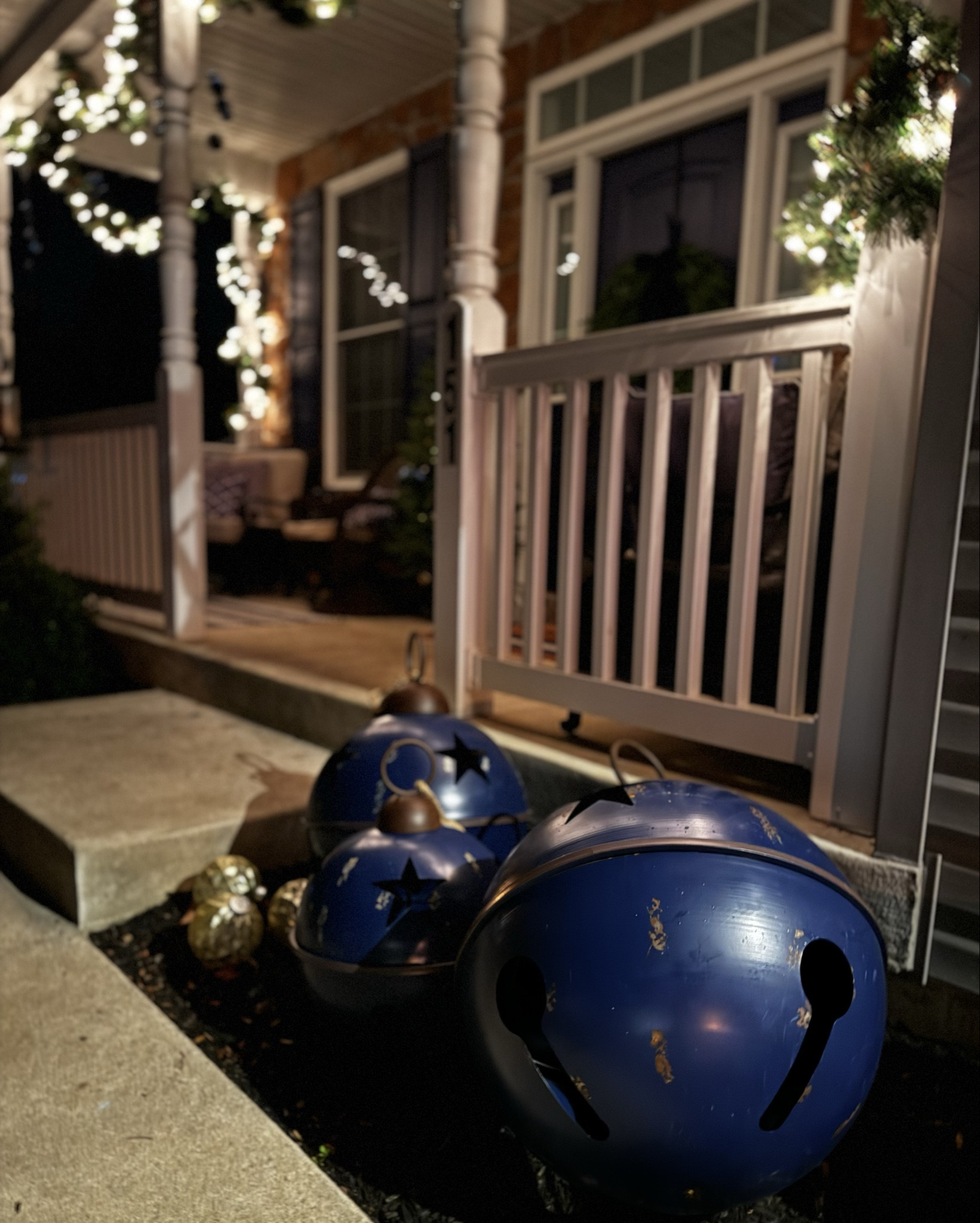 Jumbo, giant blue farmhouse bells from GingerBlueCo on Etsy  

#LTKHome #LTKHoliday #LTKSeasonal