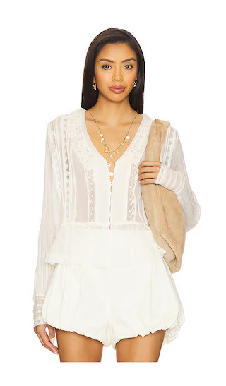 Elodie Blouse in Ivory | Revolve Clothing (Global)