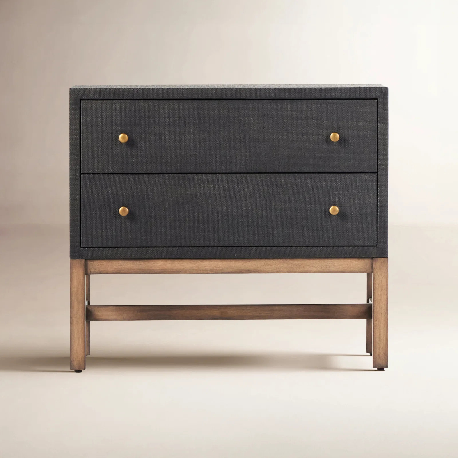 Hakana 2 - Drawer Raffia Nightstand | Wayfair North America