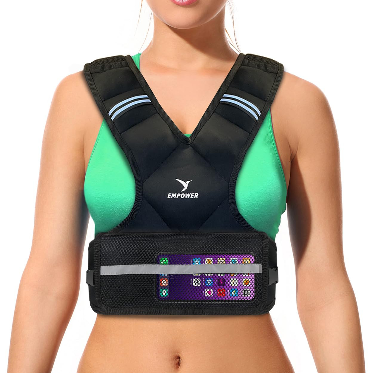 Empower Weighted Walking Vest for Women with Reflective Strips – Fixed 8lbs, Adjustable 4-10lbs... | Amazon (US)