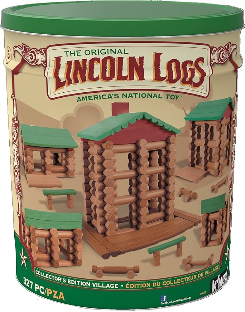 LINCOLN LOGS-Collector's Edition Village-327 Pieces-Real Wood Logs-Ages 3+ - Best Retro Building ... | Amazon (US)