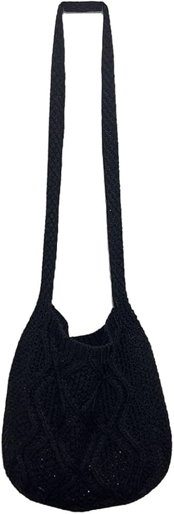 Crochet Tote Bag for Women Knitted Shoulder Bags Aesthetic Crocheted Bags Purse Fairy Grunge Hobo... | Amazon (US)