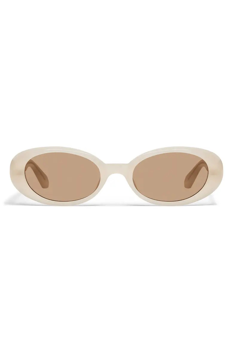 Felt Cute 52mm Gradient Small Oval Sunglasses | Nordstrom