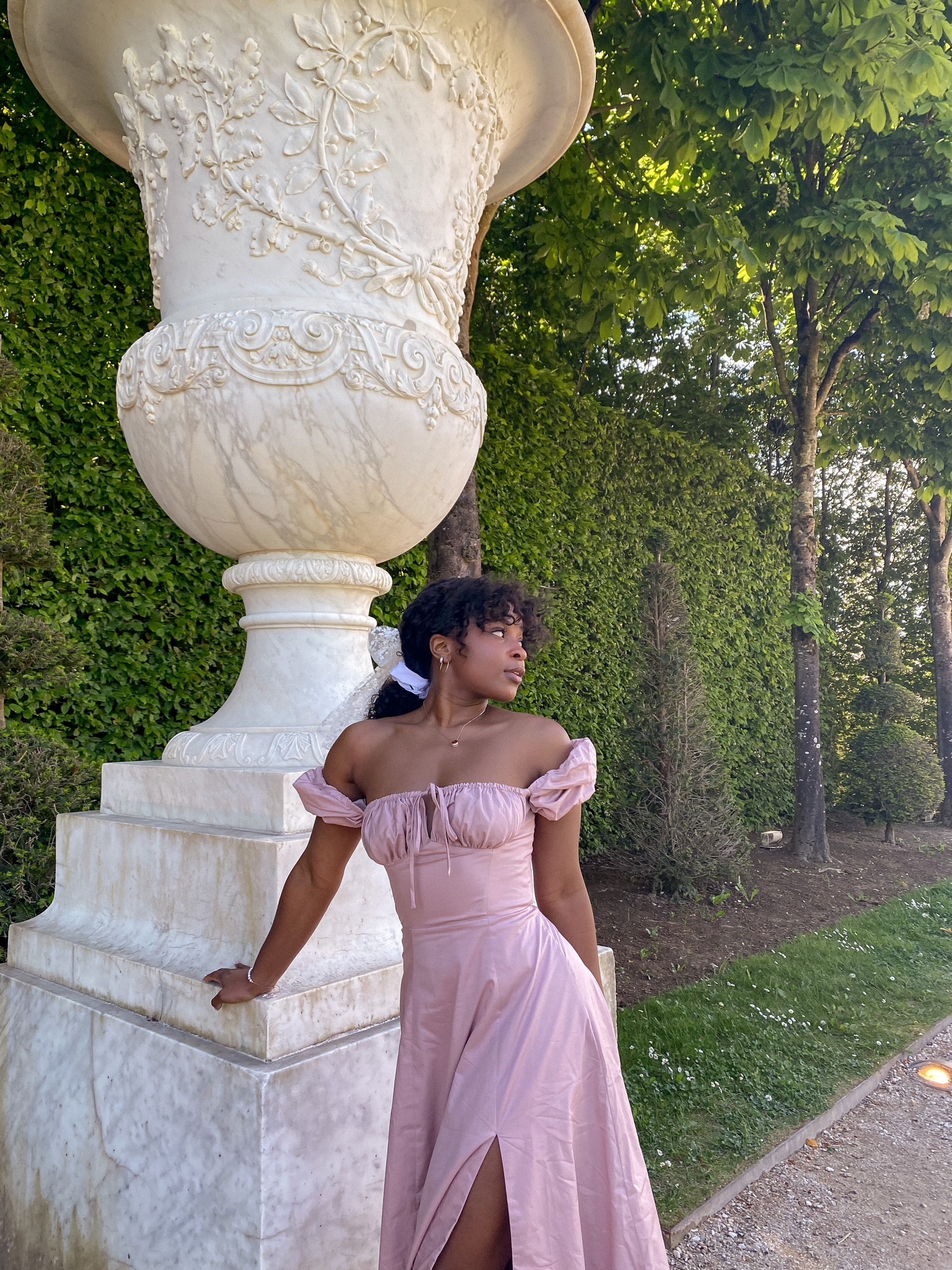 Blush Pink Puff Sleeve House of CB Tallulah Midi Dress in Paris

#LTKeurope #LTKtravel #LTKSeasonal