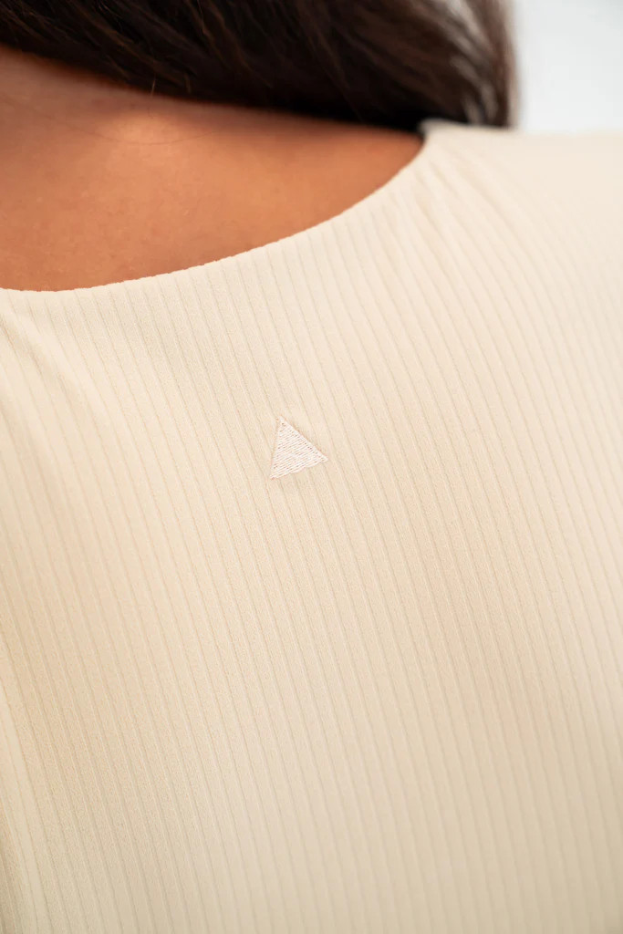 Cloud II™ Rib Crew Tank - Ivory | Vitality