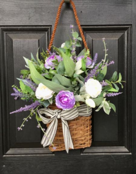 Spring Door Baskets Baskets for Door Flower Basket Lavender Door Basket Easter Baskets - Etsy

#LTKhome