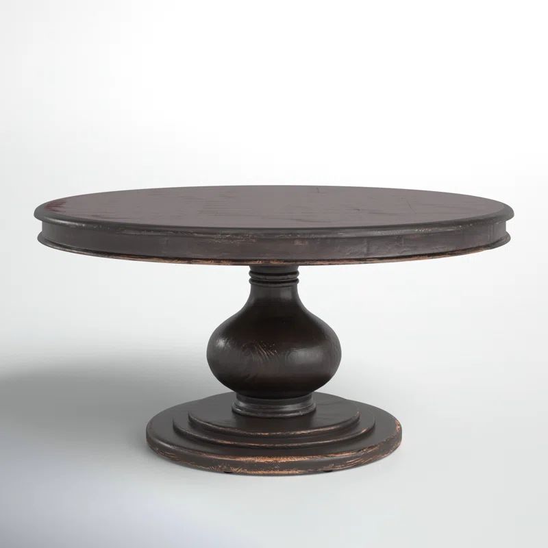 Dadeville Round Solid Wood Dining Table | Wayfair North America