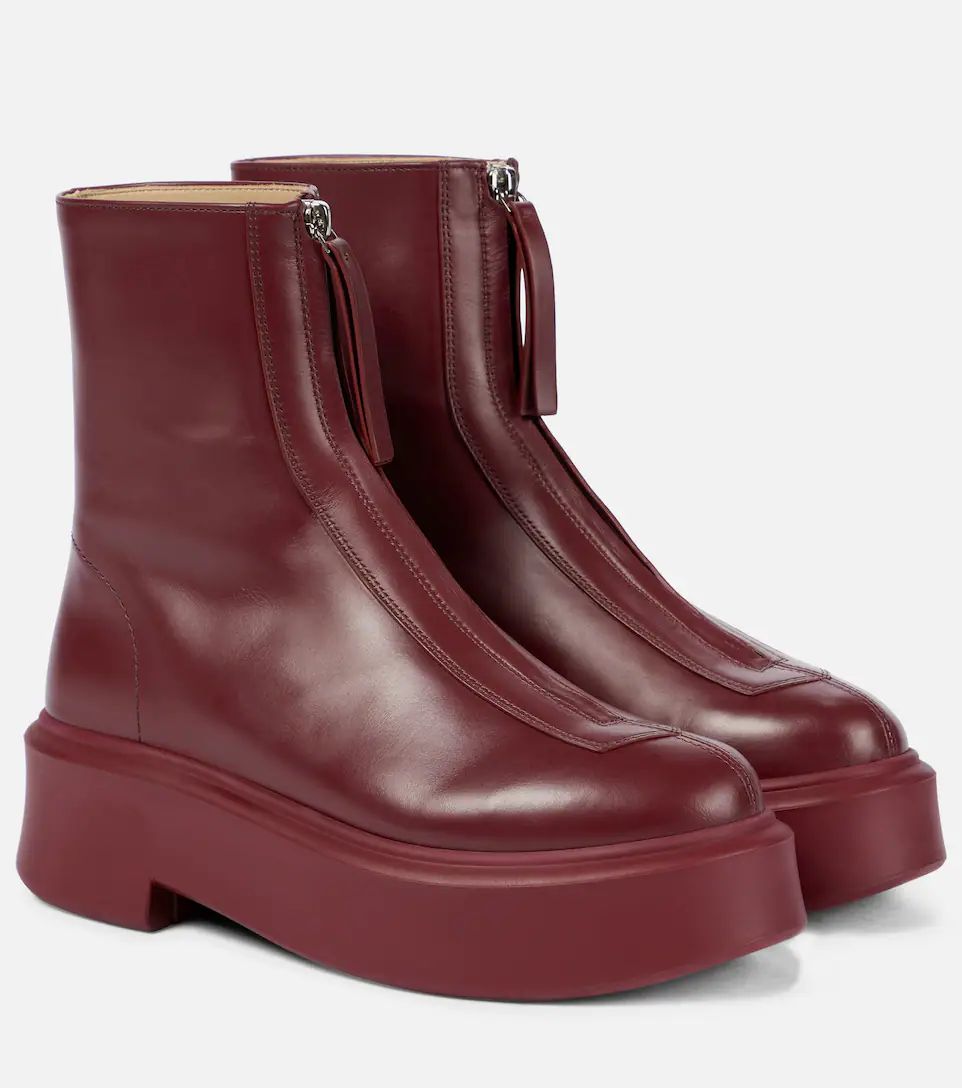 Exclusive to Mytheresa – Zipped 1 leather ankle boots | Mytheresa (US/CA)