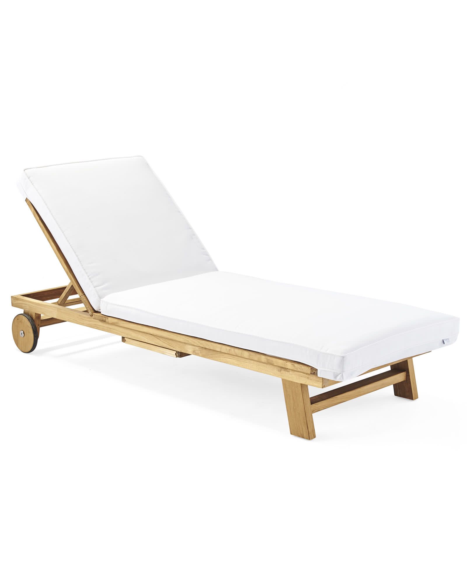 Crosby Teak Chaise - Natural | Serena and Lily