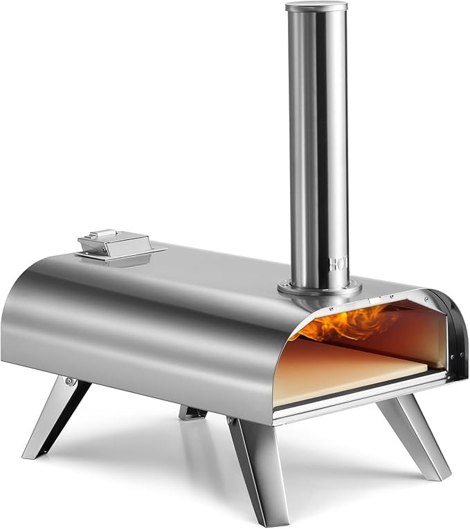 VonHaus Pizza Oven Outdoor – Tabletop Pizza Oven with Pizza Stone Included – Stainless Steel,... | Amazon (UK)
