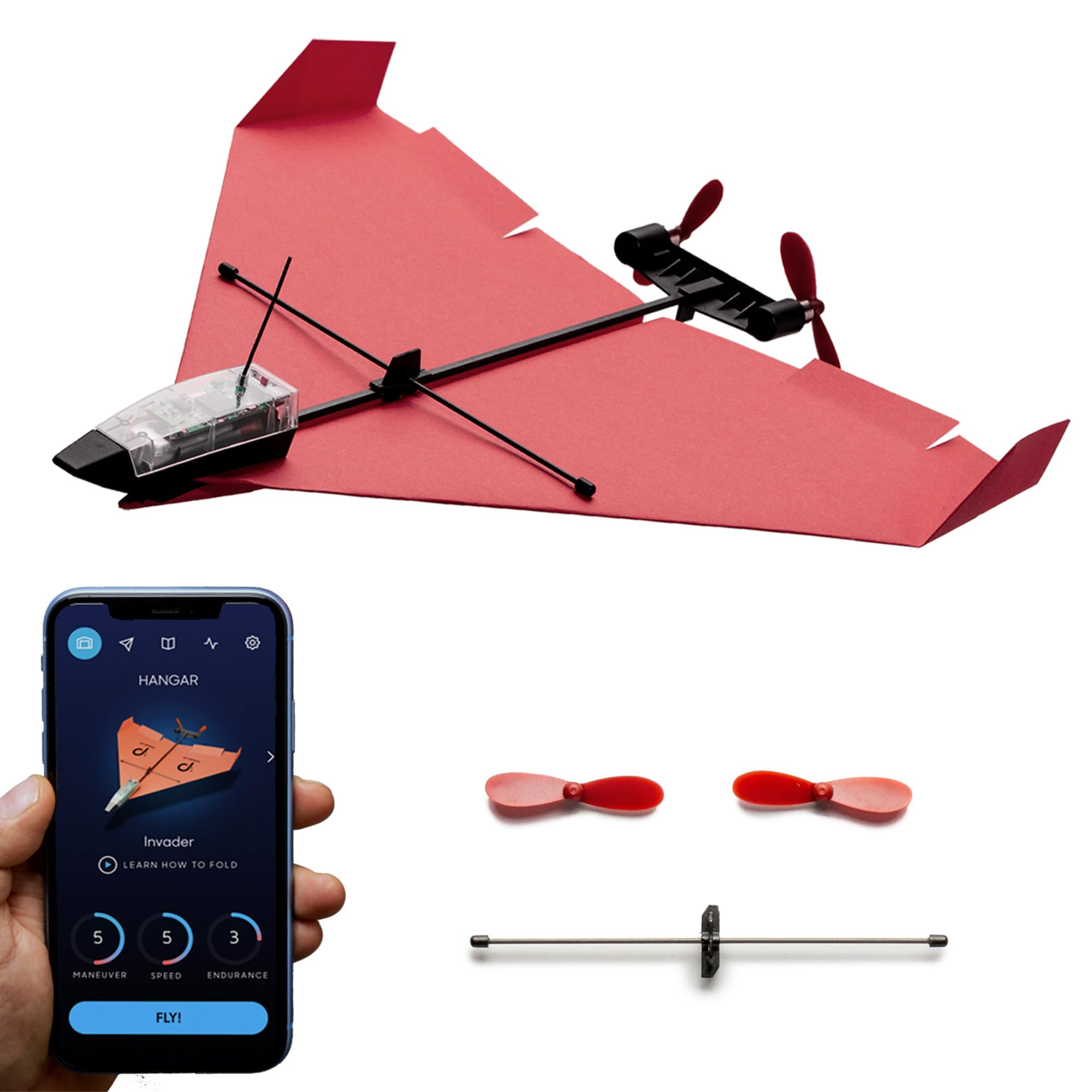 POWERUP 4.0 The Next-Generation Smartphone Controlled Paper Airplane Kit, RC Controlled. Easy to ... | Amazon (US)