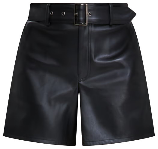 Women's Belted Faux-Leather Shorts, Created for Macy's | Macy's