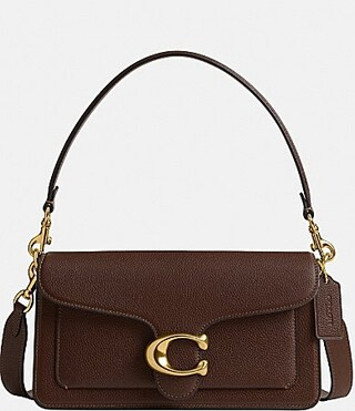 COACH Tabby 26 Pebble Leather Gold Tone Shoulder Bag - MAPLE | Dillard's