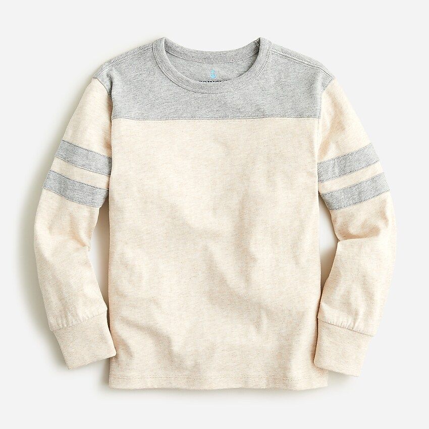 Kids' long-sleeve jersey football T-shirt | J.Crew US