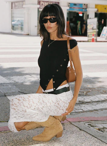 Karre Off The Shoulder Top Black | Princess Polly US