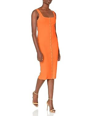 GUESS Women's Sleeveless Snap Front Lana Sweater Dress | Amazon (US)